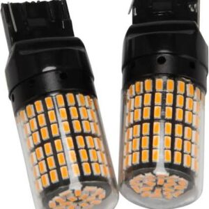 لامپ فندوقی 144SMD T20 7440 نارنجی (تک کنتاک)